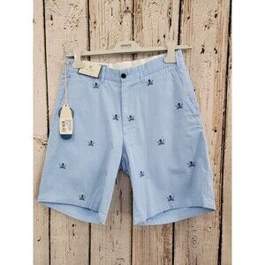 Castaway Nantucket Men's Size 30 Cisco Skull Crossbones Khaki Chino Shorts NWOT